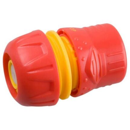 GRINDA GF-34, 3/4", соединитель быстросъёмный для шланга, с автостопом,  с запирающим механизмом
