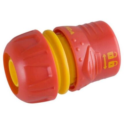 GRINDA PREMIUM 3/4", соединитель быстросъёмный для шланга, из ударопрочного пластика с TPR, с запирающим механизмом
