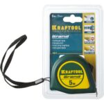 KRAFTOOL GRAND 5м / 19мм рулетка с ударостойким корпусом (ABS) и противоскользящим покрытием — изображение 4