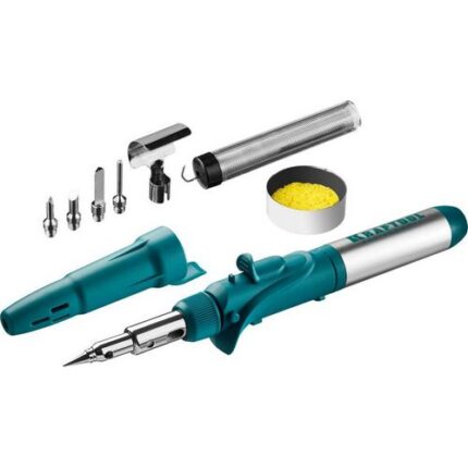 KRAFTOOL SolderPro 120K набор 10-в-1, газовый паяльник, горелка, фен, 30-120 Вт, пьезоподжиг, 1300°С