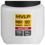 Краскопульт (краскораспылитель) электрич, ЗУБР КПЭ-650, HVLP, 0.8л, краскоперенос 0-700мл/мин, вязкость краски 60 DIN/сек, сопло 1.8мм, 650Вт — изображение 2
