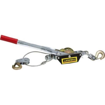 Лебедка STAYER "MAXPull" рычажная, тросовая, 1,5т/2,4м