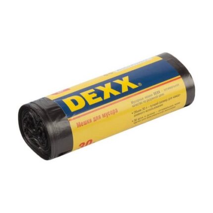 Мешки для мусора DEXX, черные, 30л, 30шт