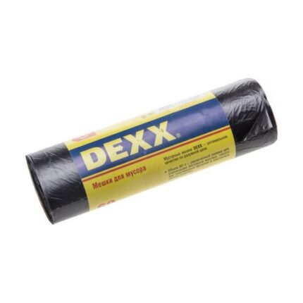 Мешки для мусора DEXX, черные 60л, 20шт