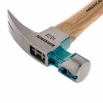 Молоток-гвоздодер, 280 г, угол 75, магнит, обрезиненная рукоятка American hickory GROSS — изображение 2