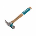 Молоток-гвоздодер, 280 г, угол 75, магнит, обрезиненная рукоятка American hickory GROSS — изображение 4