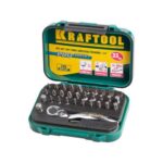 Набор бит "EXPERT"с мини трещоткой 1/4", KRAFTOOL 26157-H33, 33 предмета