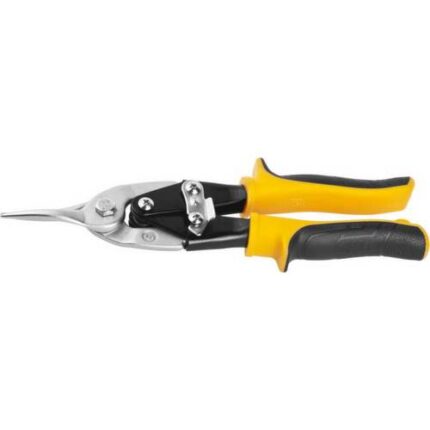Ножницы JCB по металлу рычажные, хромованадиевая сталь, двухкомпонентная ручка, прямые, 250мм