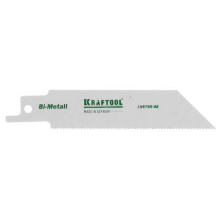 Полотно KRAFTOOL "INDUSTRIE QUALITAT", S522EF, для эл/ножовки, Bi-Metall, по металлу, шаг 1,4мм, 80мм
