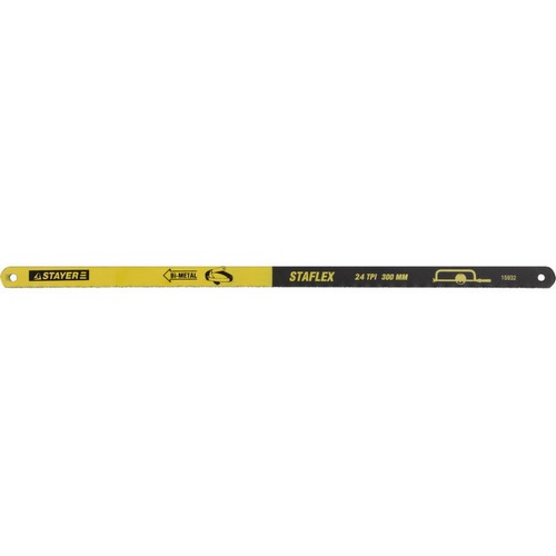 Polotno-STAYER-PROFI-STAYER-FLEX-po-metallu-bimetallicheskoe-24TPI-300-mm-10-sht Полотно STAYER "PROFI" "STAYER-FLEX" по металлу, биметаллическое, 24TPI, 300 мм, 10 шт — изображение 1