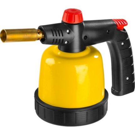 STAYER MaxTerm ML200 паяльная лампа газовая с пъезоподжигом, на прокалываемый баллон 90х95 мм 190 гр., 1850°С